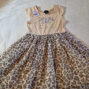 Lilt Leopard Print Kids Dress